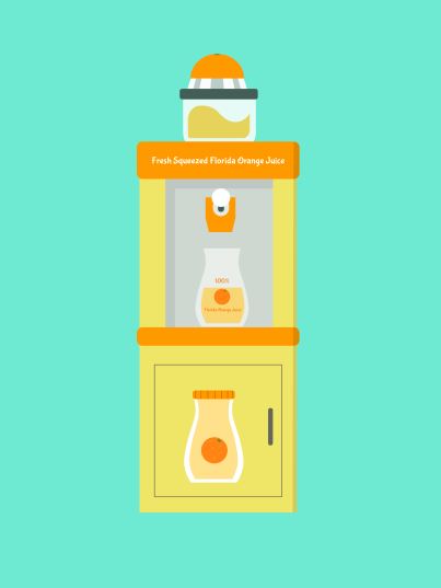 Orange juicer stand